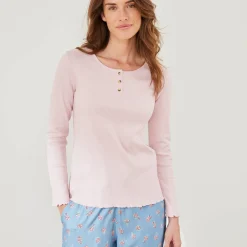 Pyjamashirt met lange mouwen