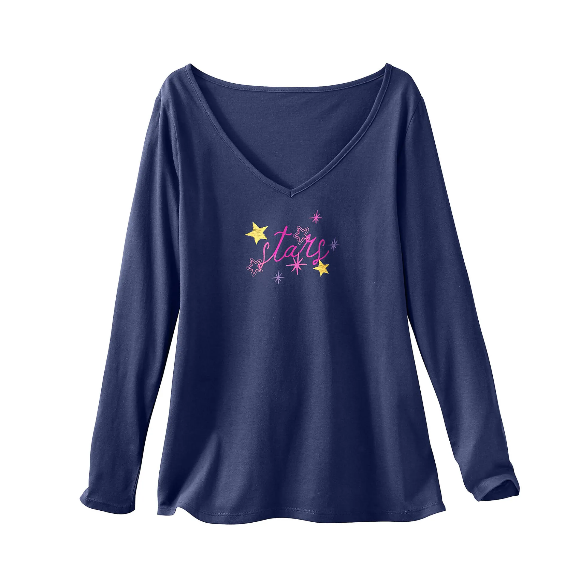 Pyjamashirt met lange mouwen en print Estrella