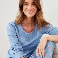 Pyjamashirt met lange mouwen