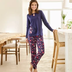 Pyjamashirt met lange mouwen