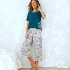 Pyjama-T-shirt met Ikat-print