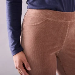 Rechte broek in fluweeltricot