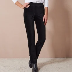 Rechte broek in fluweeltricot