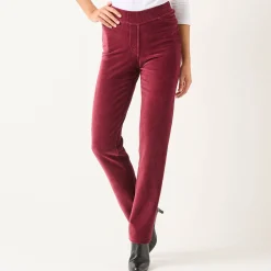 Rechte broek in fluweeltricot