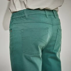 Rechte broek in rekbare twill