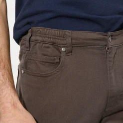 Rechte broek in rekbare twill