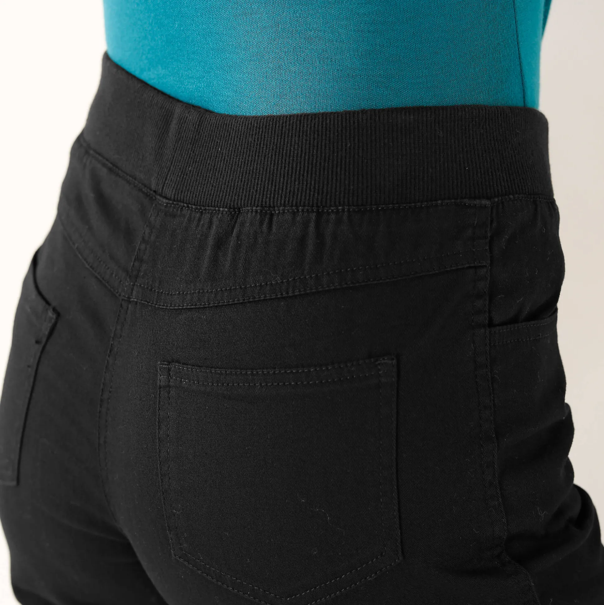Rechte broek met elastische taille