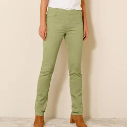 Rechte broek met elastische taille