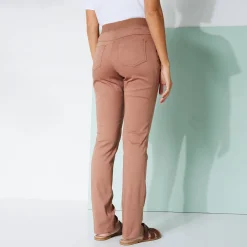 Rechte broek met elastische taille