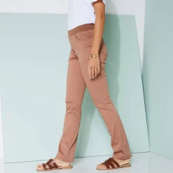 Rechte broek met elastische taille