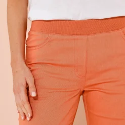 Rechte broek met elastische taille