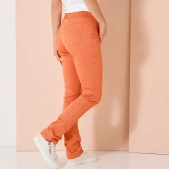 Rechte broek met elastische taille