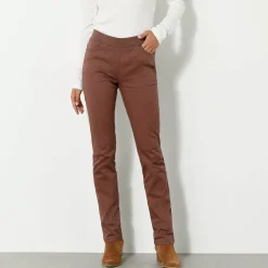 Rechte broek met elastische taille