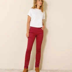 Rechte broek met elastische taille