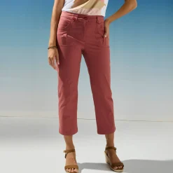 Rechte 7/8-broek met stretch