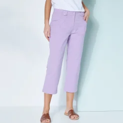 Rechte 7/8-broek met stretch