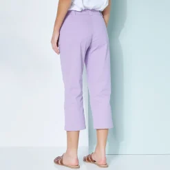 Rechte 7/8-broek met stretch