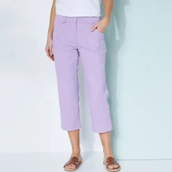 Rechte 7/8-broek met stretch
