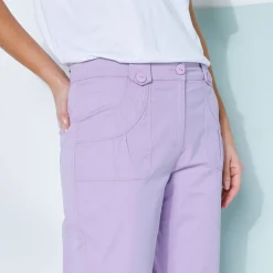 Rechte 7/8-broek met stretch