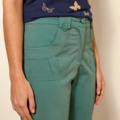Rechte 7/8-broek met stretch