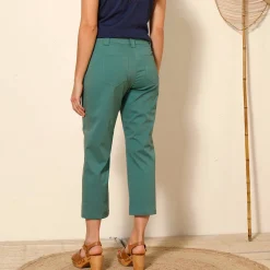 Rechte 7/8-broek met stretch