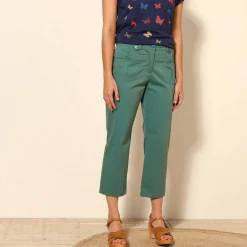 Rechte 7/8-broek met stretch