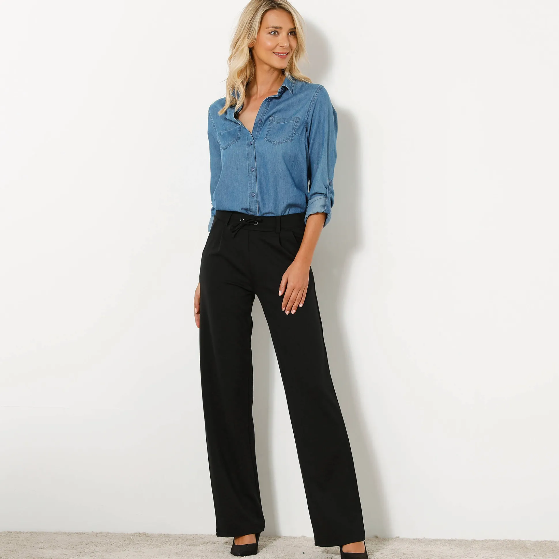 Rechte broek, milanotricot