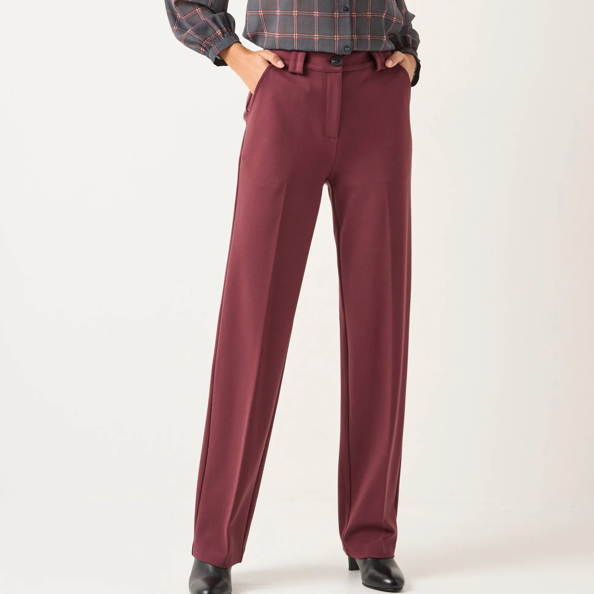 Rechte broek, milanotricot
