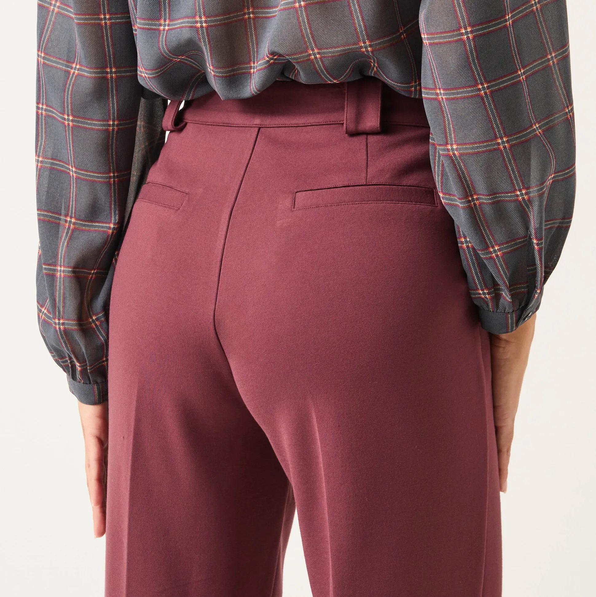 Rechte broek, milanotricot