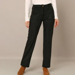 Rechte broek, suedinetricot