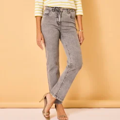 Rechte jeans met 5 zakken