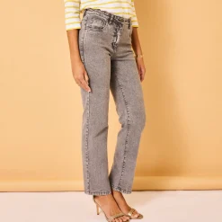 Rechte jeans met 5 zakken