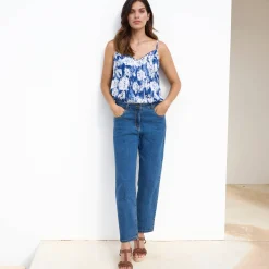 Rechte jeans met 5 zakken