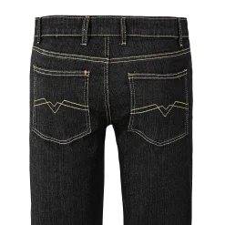 Rechte stretchjeans, afgerond onder de buik - binnenpijplengte 72 cm