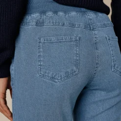 Rechte 'ultracomfortabele' jeans met elastische taille