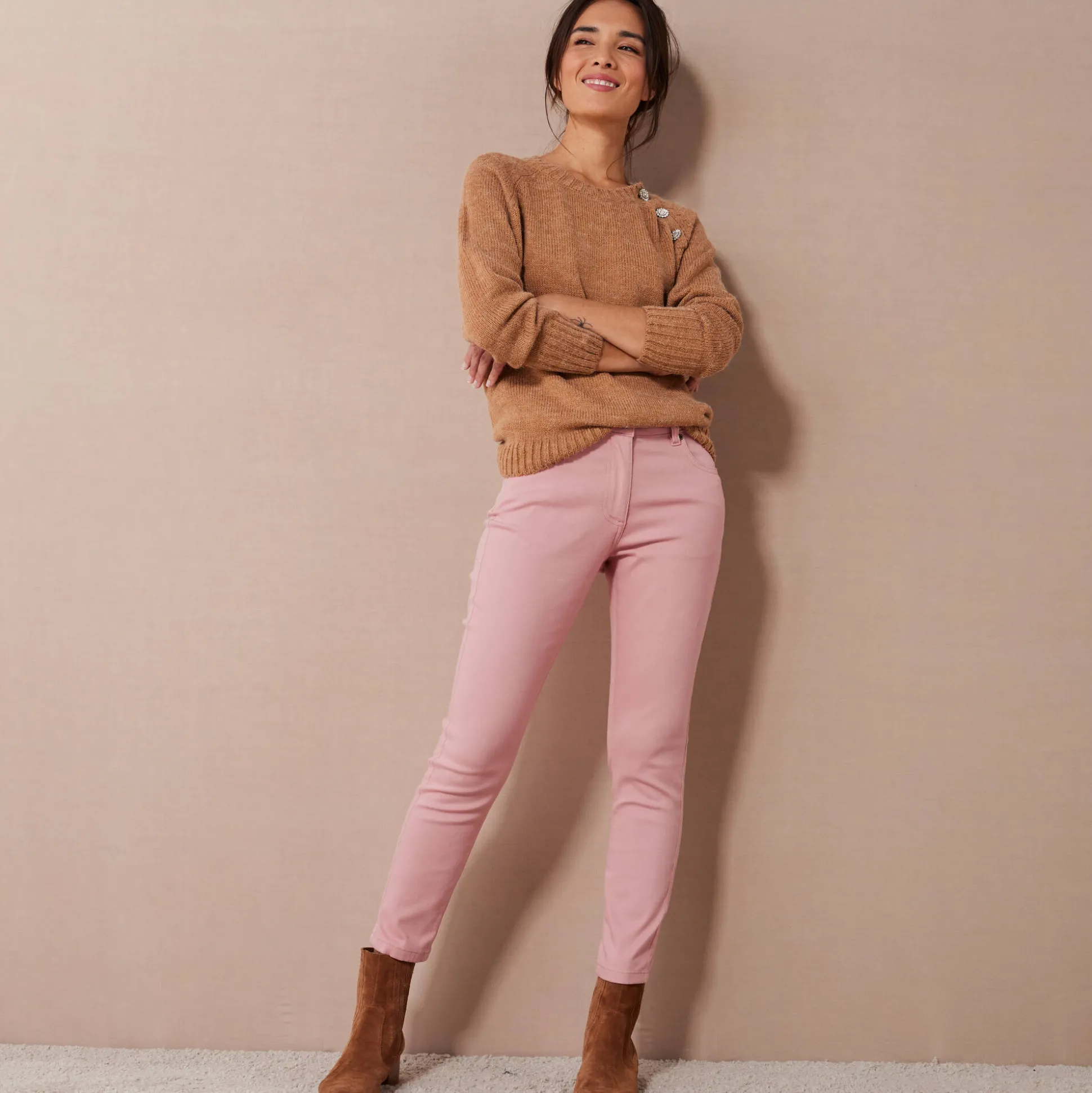 Rekbare 7/8-broek met nauwsluitend model