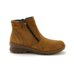 Rekbare, leren boots met dubbele rits PÉDICONFORT