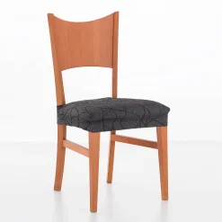 Rekbare stoelhoes met jacquardmotief - set van 2