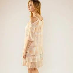 reprisJurk in bedrukte voile