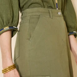 Rok in cargostijl, stretchtwill