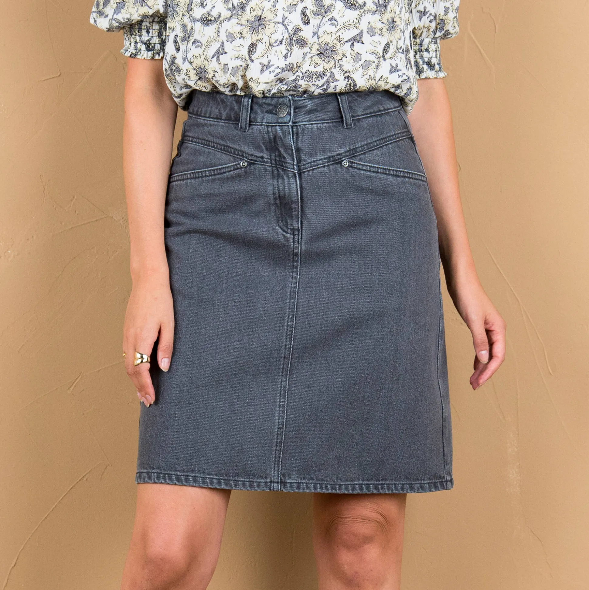 Rok in jeans