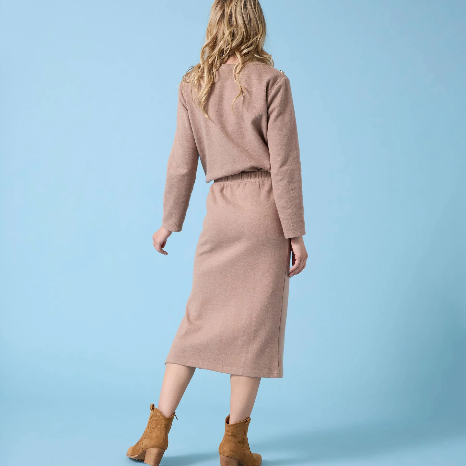 Rok Special Petite, geribbelde tricot
