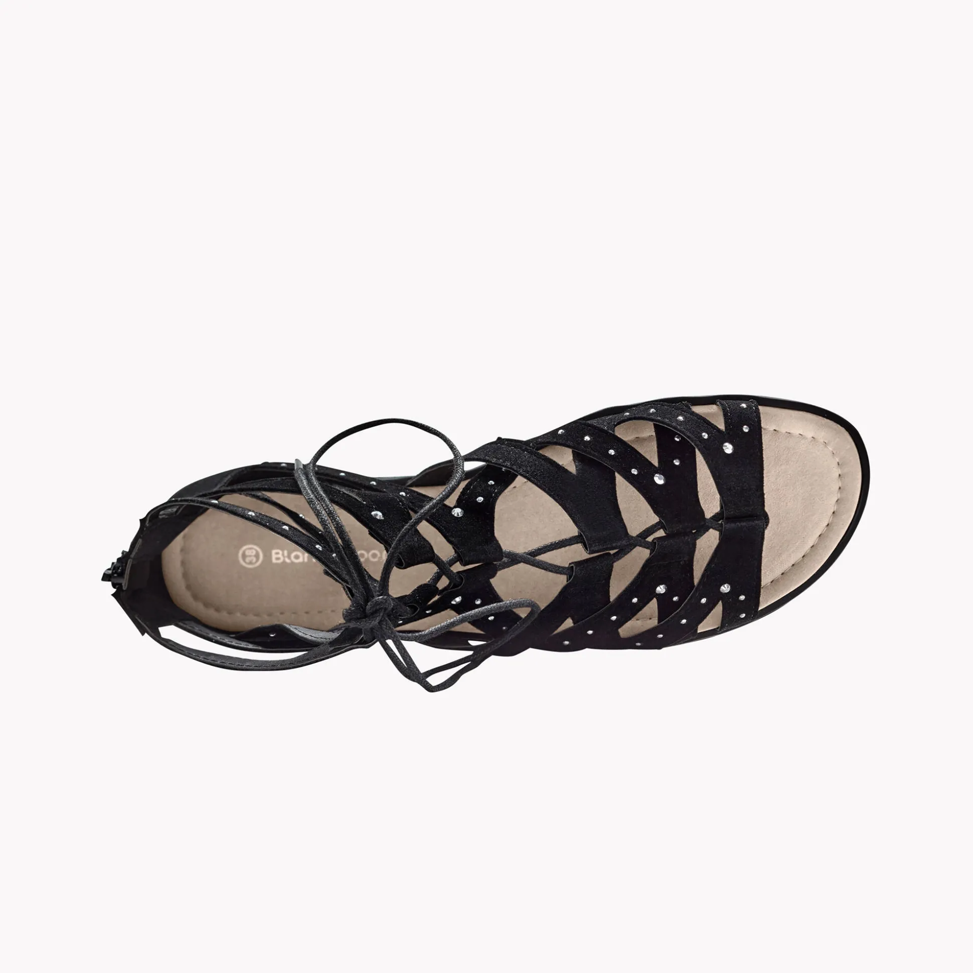 Romeinse sandalen met strasjes