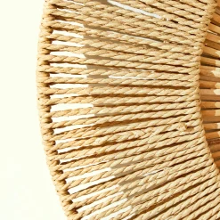 Ronde spiegel in rotan