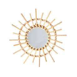 Ronde spiegel in rotan - set van 3