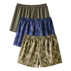Ruime boxershort met bladerenprint - set van 3
