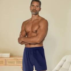 Ruime, open en effen boxershort - set van 4