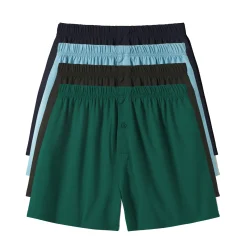 Ruime, open en effen boxershort - set van 4