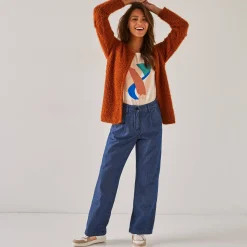 Ruime, rechte jeans, speciaal voor kleine lengtes