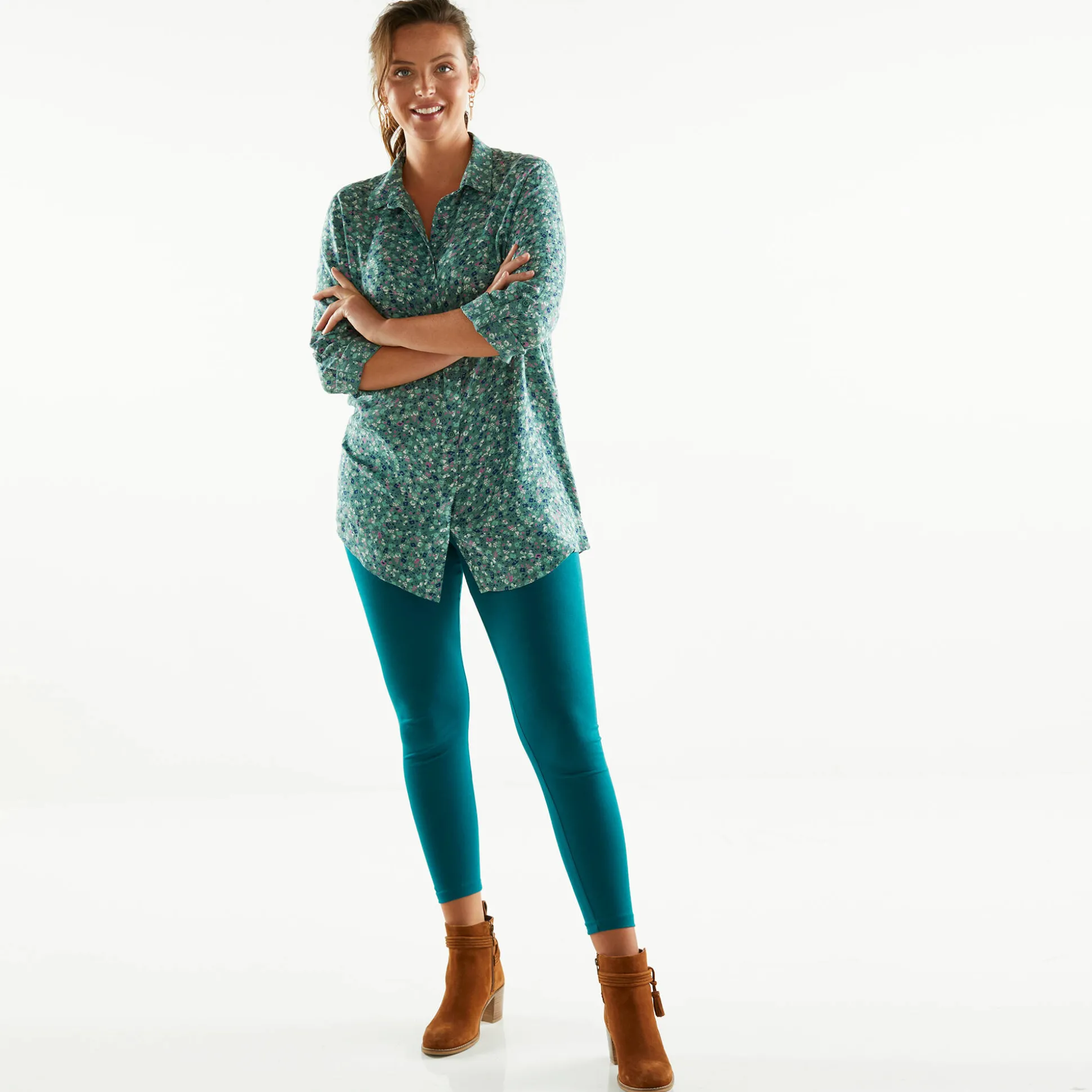 Set van 2 leggings met elastische taille